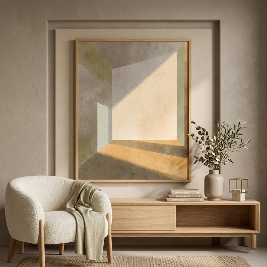 Poster Abstract Light Wall Art for Living Room Decor