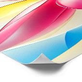 Poster Abstract Magnolia Watercolor Bloom (Coin)