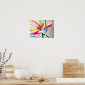 Poster Abstract Magnolia Watercolor Bloom (Cuisine)