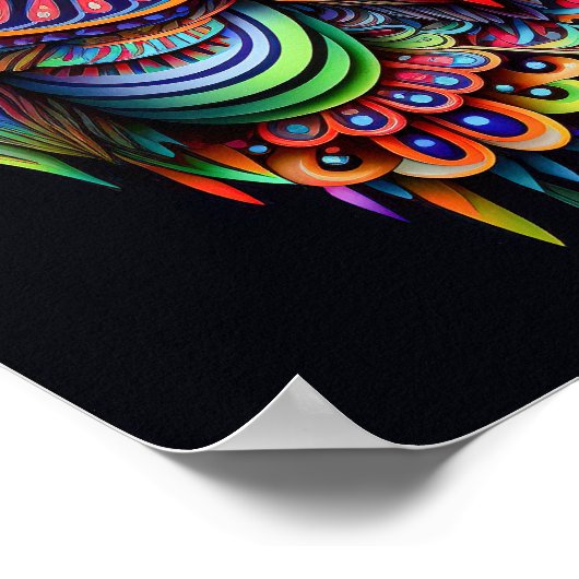 Poster Abstract on in bright colors (Coin)