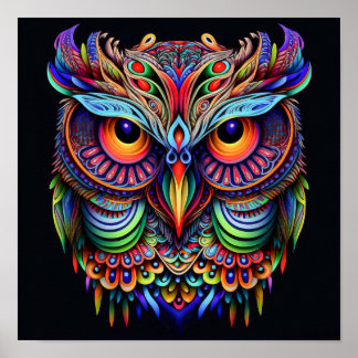 Poster Abstract on in bright colors