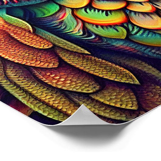 Poster Abstract on in bright colors (Coin)