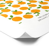 Poster Abstract Orange Market Kitchen Print (Coin)