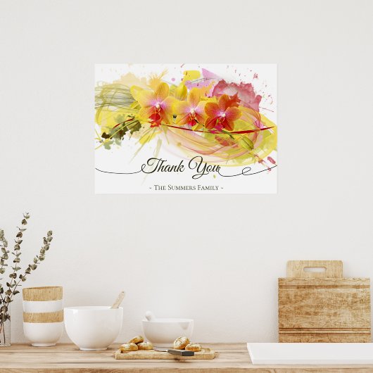 Poster Abstract Orchids (Cuisine)