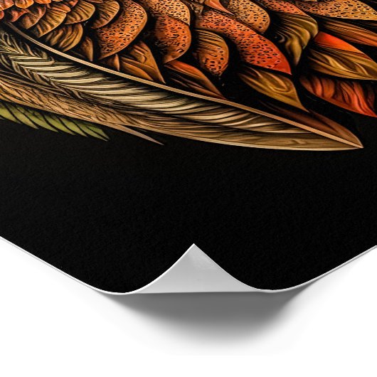 Poster Abstract owl (Coin)