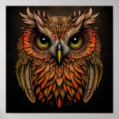 Poster Abstract owl (Devant)