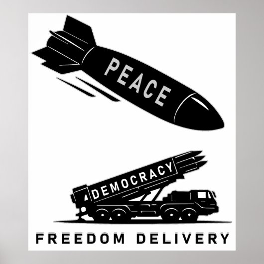 Poster Abstract Peace Freedom Delivery Minimalist Art (Devant)