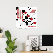 Poster Abstract Proportion Print (Bureau à domicile)