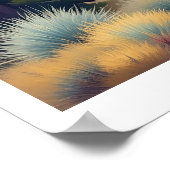 Poster Abstract Rocky Mountains Pine Trees Cactus (Coin)