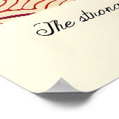 Poster Abstract Root Pattern Print Earthy Red Beige Swirl (Coin)