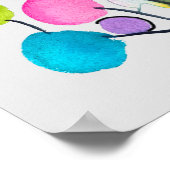 Poster Abstract rose Summer Tree art (Coin)