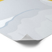 Poster Abstract seamless pattern. Light grey, yellow, g (Coin)