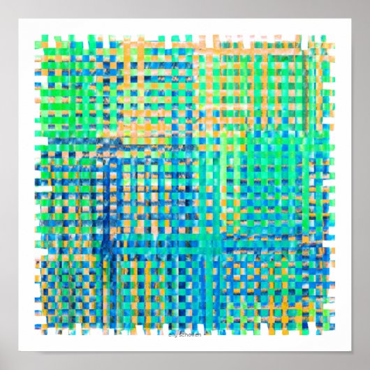 poster abstract square (Voorkant)