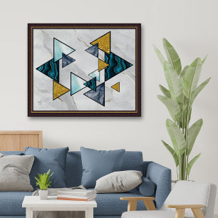 Poster Abstract Star of David Magen David Giclée ArtPrint