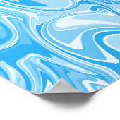 Poster Abstract Swirl Art - Blue (Coin)