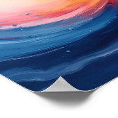 Poster Abstract Swirl of Warmth and Depth (Coin)