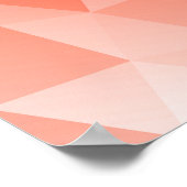 Poster Abstract Triangle Art - Red Tones (Coin)