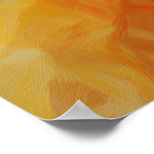 Poster Abstract Warmth: Impressionist Mosaic (Coin)