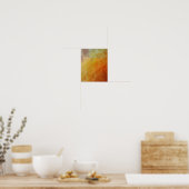 Poster Abstract Warmth: Impressionist Mosaic (Cuisine)