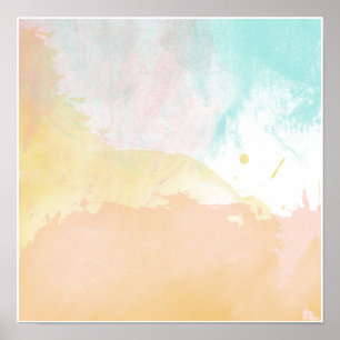 Poster abstract watercolor design