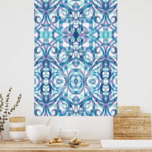 Poster abstracte achtergrond (Keuken)