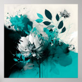 Poster abstracte minimale ventilatorpasteelkleuren (Voorkant)