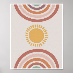 Poster Abstracte Rainbow Kinder Prints Wanddecor