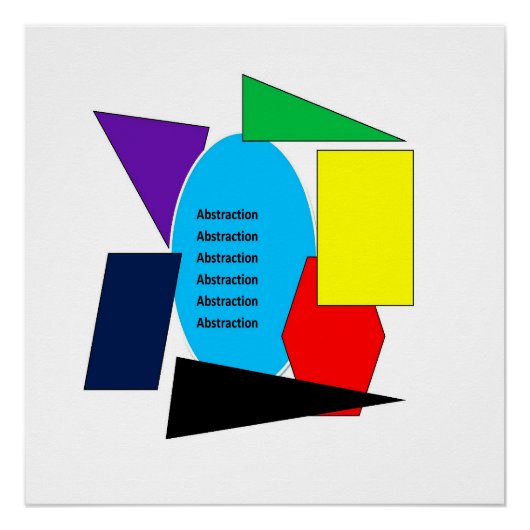 Poster Abstraction Abstraction (Devant)