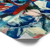 Poster abstraction, abstraction, espace, aliens (Coin)