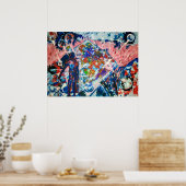 Poster abstraction, abstraction, espace, aliens (Cuisine)