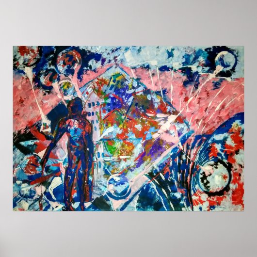 Poster abstraction, abstraction, espace, aliens (Devant)