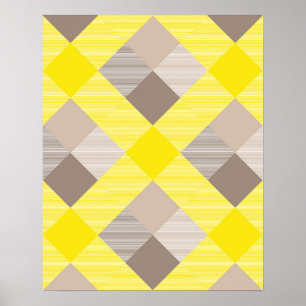 Poster Abstraction de carré géométrique 19