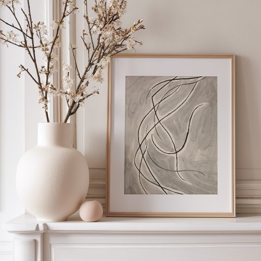 Poster Abstraction de danse | Abraham Walkowitz