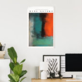Poster Abstraction de toile moderne de style Mark Rothko (Bureau à domicile)