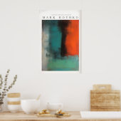 Poster Abstraction de toile moderne de style Mark Rothko (Cuisine)