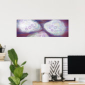 Poster Abstraction des huîtres avec perles (Bureau à domicile)