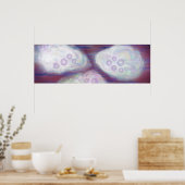 Poster Abstraction des huîtres avec perles (Cuisine)
