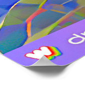 Poster Abstraction - deux oiseaux volant au-dessus d'une (Coin)