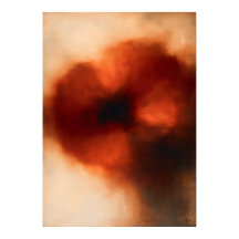 Abstraction Florale Atmosphérique de Coquelicot Ke