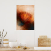 Poster Abstraction Florale Atmosphérique de Protéa (Cuisine)