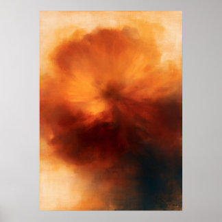 Poster Abstraction Florale Atmosphérique de Souci
