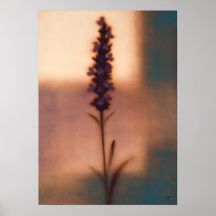 Poster Abstraction Florale Japandi Lavande