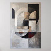 Poster Abstraction Minimaliste (Devant)