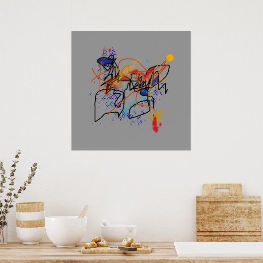 Poster abstraction pour murs (Cuisine)