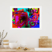 Poster abstraction pour murs, gravures (Cuisine)