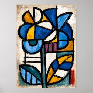 Poster Abstraction Tribale d'Hortensia Ajisai