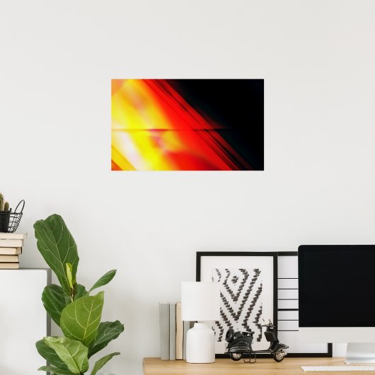 Poster Abstrait (Bureau à domicile)