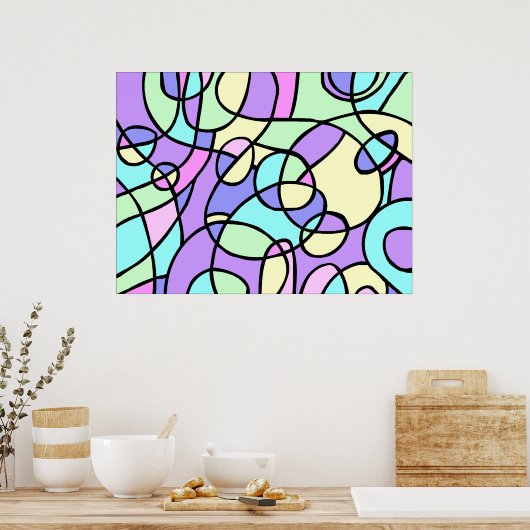 Poster Abstrait (Cuisine)