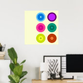 Poster Abstrait #018 (Bureau à domicile)