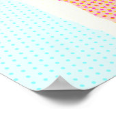 Poster Abstrait 1117 - Pop Art coloré (Coin)